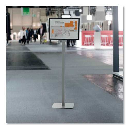 Image of Durable® Info Basic Floor Stand, 55.31" Tall, Black Stand, 11 x 17 Face