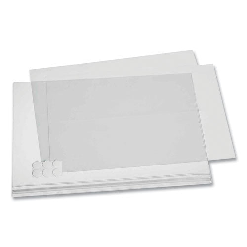 Image of Durable® Self-Adhesive Water-Resistant Sign Holder, 11 x 17, Clear Frame, 5/Pack