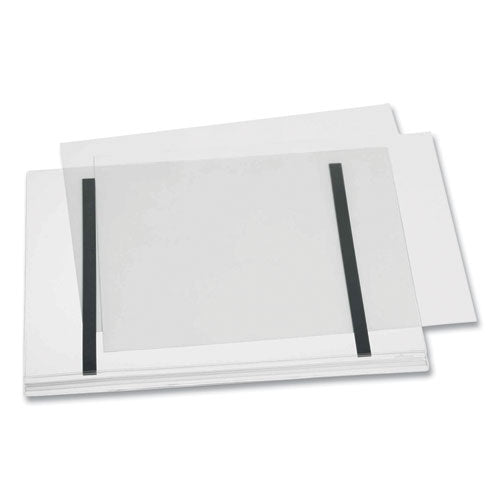 Image of Durable® Magnetic Water-Resistant Sign Holder, 11 x 17, Clear Frame, 5/Pack