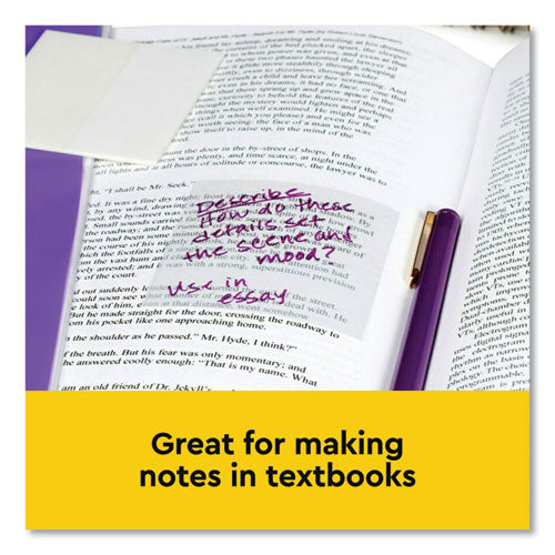 Image of Post-it® Transparent Notes, Unruled, 3" x 3", Transparent, 36 Sheets/Pad, 10 Pads/Pack