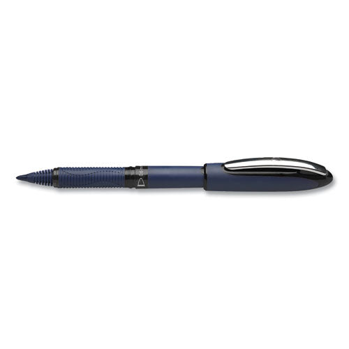 Image of Schneider® One Business Rollerball Pen, Stick, Fine 0.6 mm, Black Ink, Dark Blue/Black Barrel, 10/Box