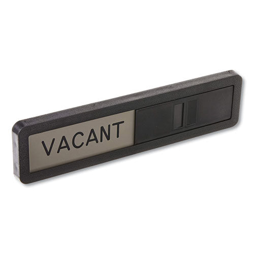 Image of Headline® Sign Vacant/In Use Sign, In-Use; Vacant, 2.5 x 10.5, Black/Silver