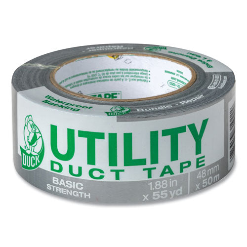 Image of Duck® Utility Grade Tape, 3" Core, 1.88" x 55 yds, Silver