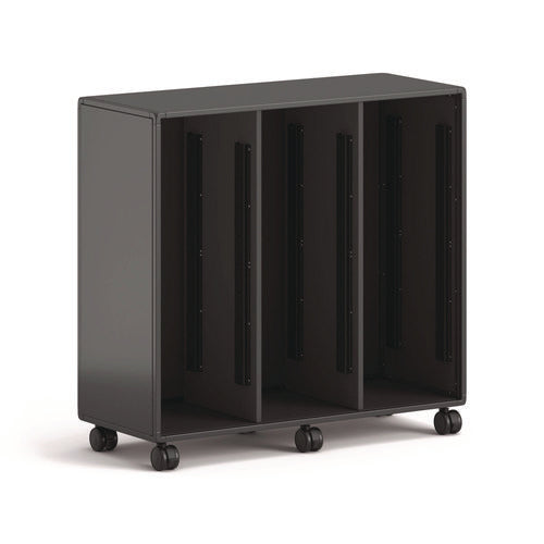 Image of HON® Class-ifi Tote Storage Cabinet, Three-Wide, 46.63" x 18.75" x 44.13", Charcoal Gray