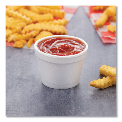 Image of Dart® Bowl Containers, 4 oz, White, Foam, 1,000/Carton