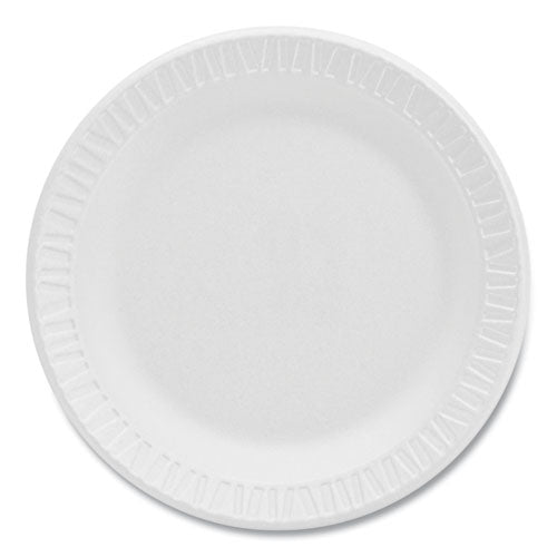 Image of Dart® Concorde Foam Plate, 6" dia, White, 1,000/Carton