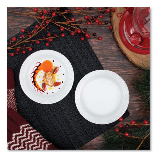 Image of Dart® Concorde Foam Plate, 6" dia, White, 1,000/Carton