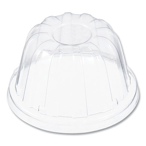 Image of Dart® D-T Sundae/Cold Cup Lids, Fits 6 oz/8 oz/12 oz Cold Cups, Plastic, Clear, 50/Pack, 20 Packs/Carton