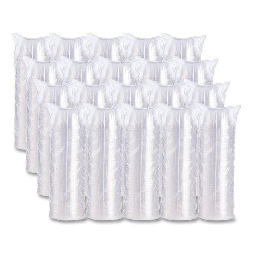 Image of Dart® D-T Sundae/Cold Cup Lids, Fits 6 oz/8 oz/12 oz Cold Cups, Plastic, Clear, 50/Pack, 20 Packs/Carton