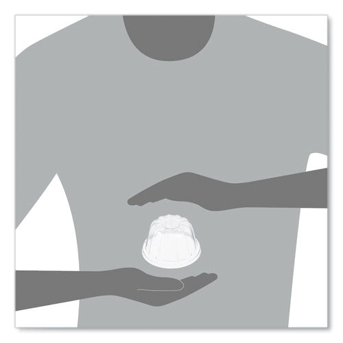 Image of Dart® D-T Sundae/Cold Cup Lids, Fits 6 oz/8 oz/12 oz Cold Cups, Plastic, Clear, 50/Pack, 20 Packs/Carton