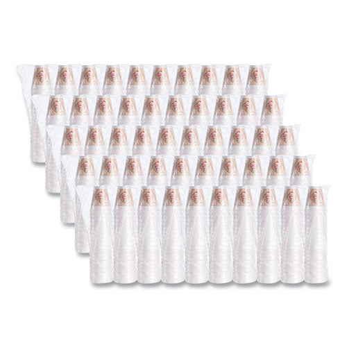 Image of Dart® Cafe G Foam Hot/cold Cups, 12 Oz, Brown/red/white, 1,000/carton