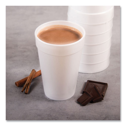 Image of Dart® Foam Drink Cups, 16 Oz, White, 20/bag, 25 Bags/carton