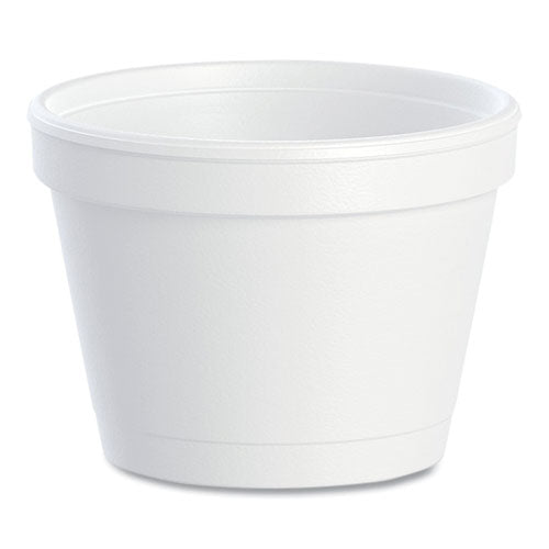 Image of Dart® Bowl Containers, 4 oz, White, Foam, 1,000/Carton
