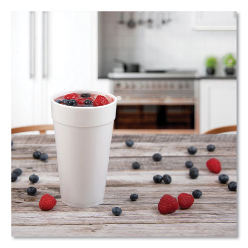 Image of Dart® Foam Drink Cups, 20 Oz, White, 500/carton