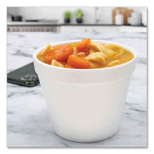 Image of Dart® Foam Containers, 24 Oz, White, 25/bag, 20 Bags/carton