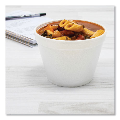 Image of Dart® Foam Containers, 24 Oz, White, 25/bag, 20 Bags/carton