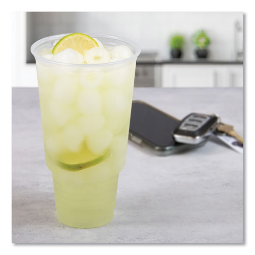Image of Dart® Ultra Clear Pedestal PET Cups, 32 oz, Plastic, Clear, 25/Bag, 20 Bags/Carton
