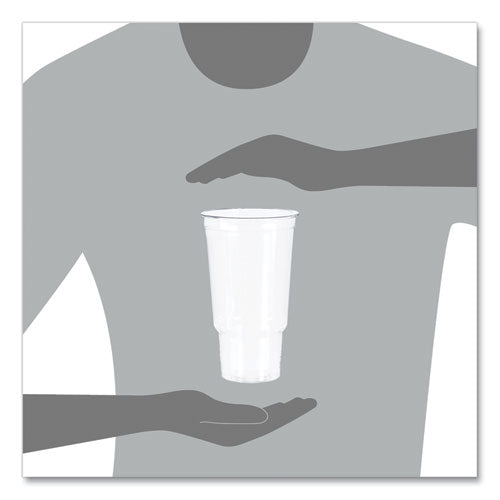 Image of Dart® Ultra Clear Pedestal PET Cups, 32 oz, Plastic, Clear, 25/Bag, 20 Bags/Carton