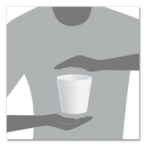Image of Dart® Foam Containers, 32 Oz, White, 25/bag, 20 Bags/carton