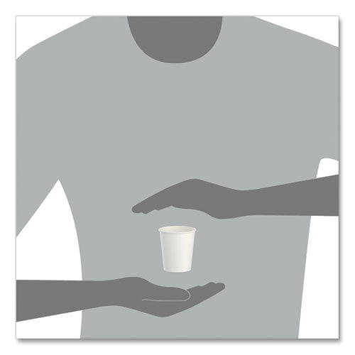 Image of SOLO® Paper Water Cups, 3 oz, White, 100/Bag, 50 Bags/Carton