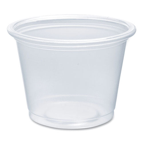 Image of Dart® Conex Complements Portion/Medicine Cups, 1 oz, Plastic, Clear, 125/Bag, 20 Bags/Carton