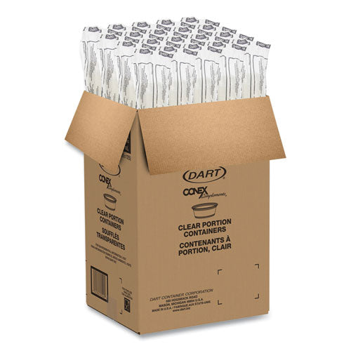 Image of Dart® Conex Complements Portion/Medicine Cups, 1.5 oz, Plastic, Translucent, 125/Bag, 20 Bags/Carton