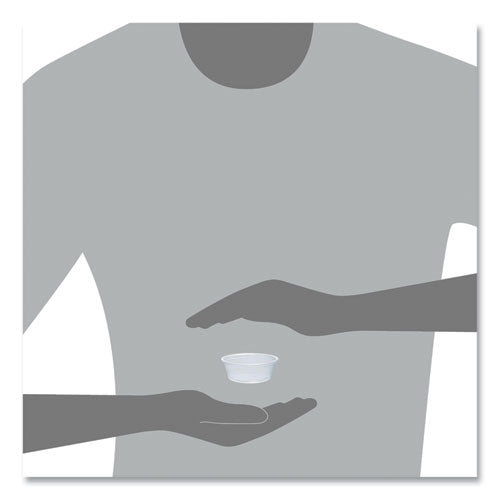 Image of Dart® Conex Complements Portion/Medicine Cups, 1.5 oz, Plastic, Translucent, 125/Bag, 20 Bags/Carton