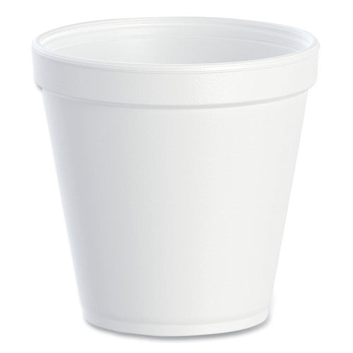 Image of Dart® Foam Containers, Squat, 16 oz, White, 25/Bag, 20 Bags/Carton