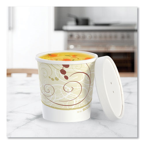 Image of SOLO® Flexstyle Double Poly Food Combo Packs, 16 oz, Symphony, Paper, 25 Combos/Sleeve, 10 Sleeves/Carton