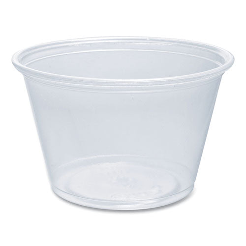 Image of Dart® Conex Complements Portion/Medicine Cups, 4 oz, Plastic, Clear, 125/Bag, 20 Bags/Carton