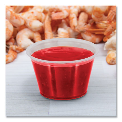 Image of Dart® Conex Complements Portion/Medicine Cups, 4 oz, Plastic, Clear, 125/Bag, 20 Bags/Carton