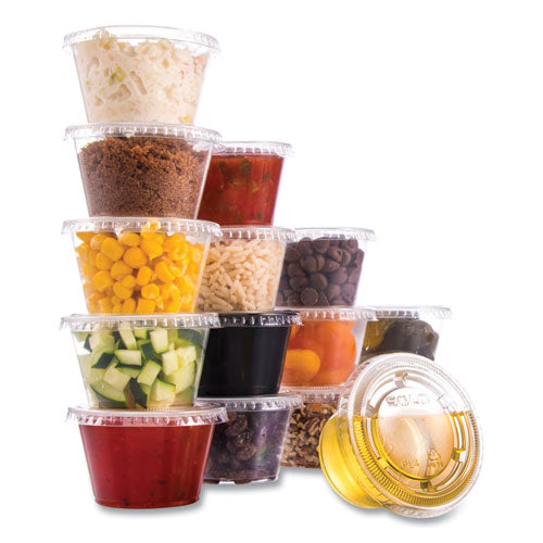 Image of Dart® Conex Complements Portion/Medicine Cups, 4 oz, Plastic, Clear, 125/Bag, 20 Bags/Carton