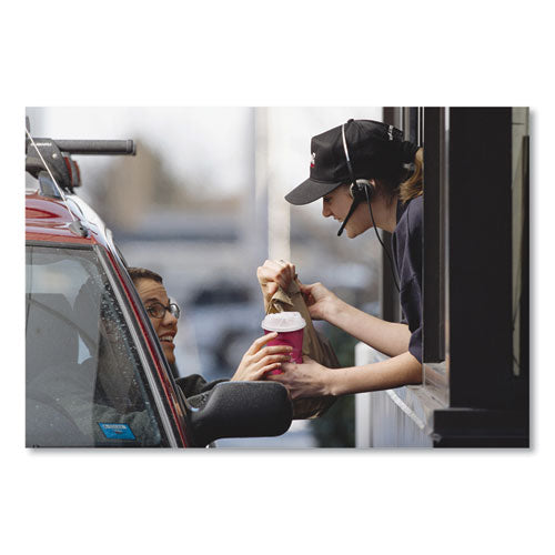Image of SOLO® Single-Sided Poly Paper Hot Cups, 20 oz, Bistro Design, 600/Carton