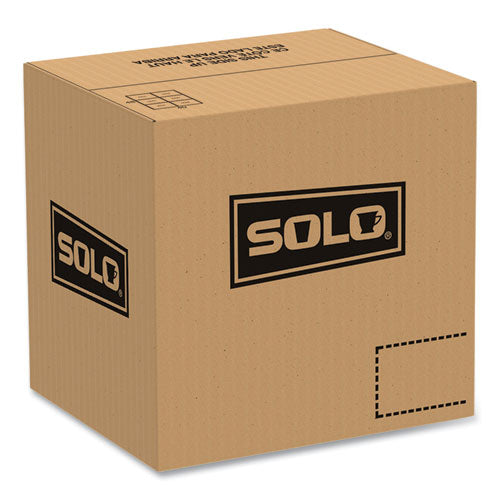 Image of SOLO® OctaView Hinged-Lid Hot Food Containers, 31 oz, 9.55 x 9.1 x 3, Black/Clear, Plastic, 100/Carton