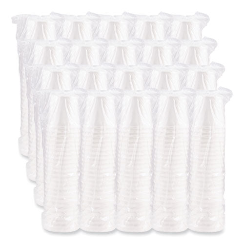 Image of SOLO® Flexstyle Double Poly Paper Containers, 16 oz, White, Paper, 25/Pack, 20 Packs/Carton