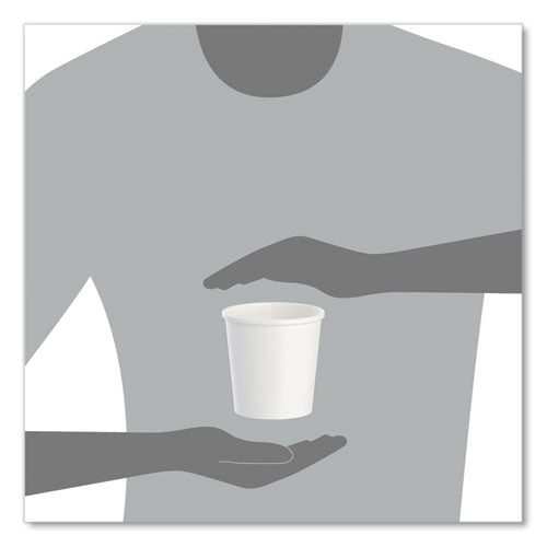 Image of SOLO® Flexstyle Double Poly Paper Containers, 16 oz, White, Paper, 25/Pack, 20 Packs/Carton