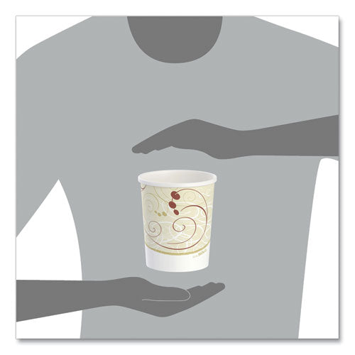 Image of SOLO® Flexstyle Double Poly Paper Containers, 32 oz, Symphony Design, Paper, 25/Pack, 20 Packs/Carton