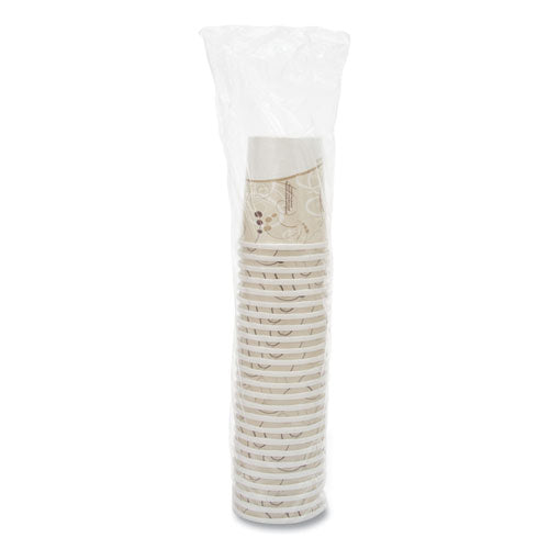 Image of SOLO® Flexstyle Double Poly Paper Containers, 32 oz, Symphony Design, Paper, 25/Pack, 20 Packs/Carton