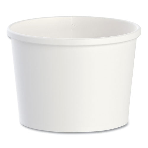 Image of SOLO® Flexstyle Double Poly Paper Containers, 12 oz, 3.6" Diameter, White, Paper, 25/Bag, 20 Bags/Carton