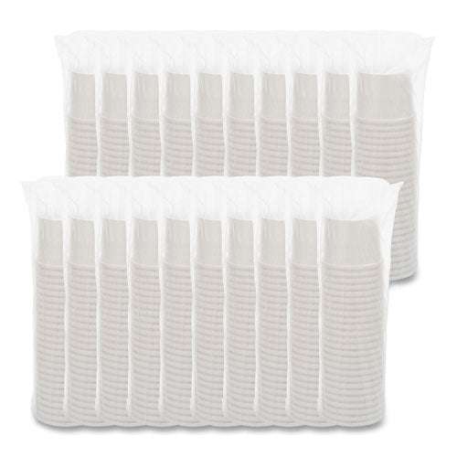 Image of SOLO® Flexstyle Double Poly Paper Containers, 12 oz, 3.6" Diameter, White, Paper, 25/Bag, 20 Bags/Carton