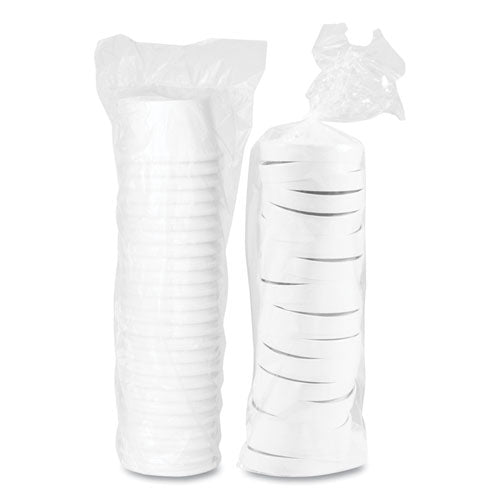 Image of SOLO® Flexstyle Double Poly Food Combo Packs, 8 oz, White, Paper, 25/Pack, 10 Packs/Carton