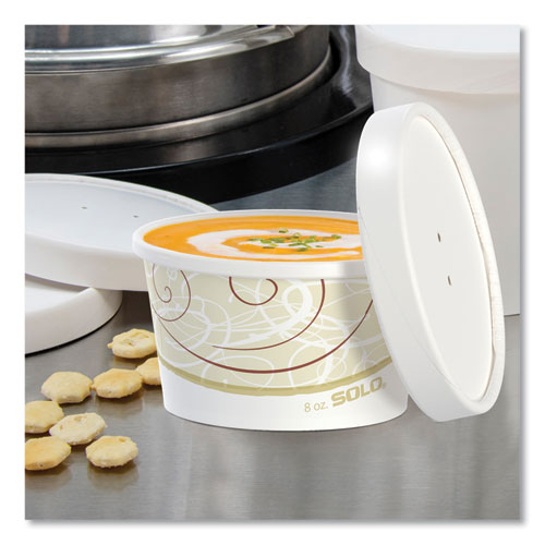 Image of SOLO® Flexstyle Double Poly Food Combo Packs, 8 oz, Symphony, Paper, 25/Pack, 10 Packs/Carton