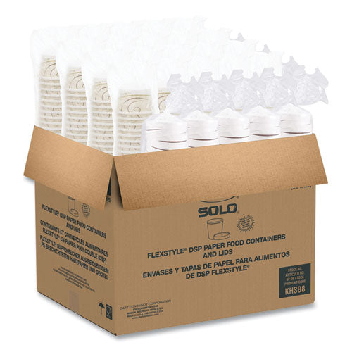 Image of SOLO® Flexstyle Double Poly Food Combo Packs, 8 oz, Symphony, Paper, 25/Pack, 10 Packs/Carton