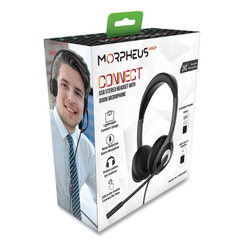 Image of Morpheus 360® HS5600SU Connect USB Stereo Headset with Boom Microphone