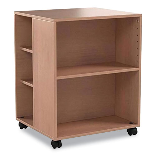 Image of Durable® Flexible Multi-Functional Cart for Office Storage, Wood, 6 Shelves, 20.79 x 23.31 x 29.45, Beech