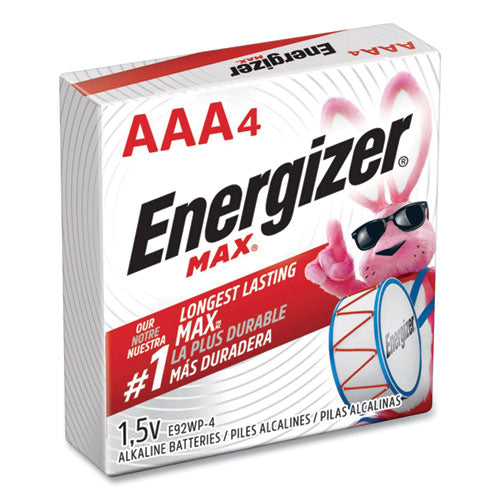 Image of Energizer® Max Aaa Alkaline Batteries 1.5 V, 4/pack