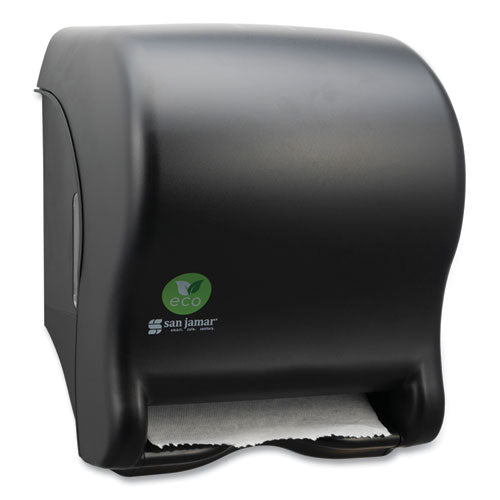 Image of San Jamar® Ecological Automatic Towel Dispenser, 9.1 x 14.4 x 11.8, Black
