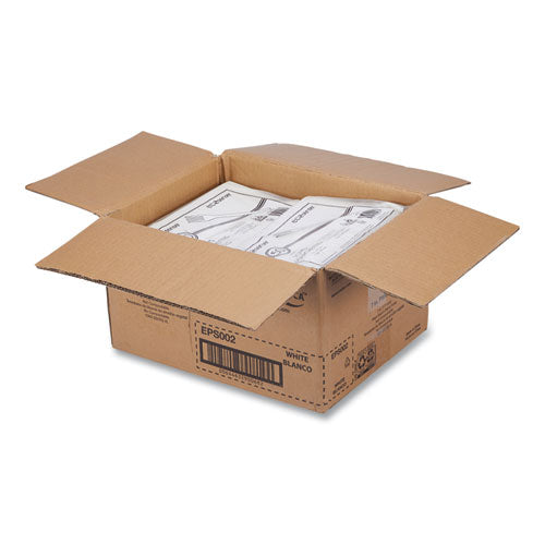 Image of WNA EcoSense Renewable Plant Starch Cutlery, Fork, Plastic, Cream, 50/Pack, 20 Packs/Carton