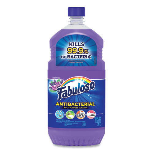 Image of Fabuloso® Antibacterial Multi-Purpose Cleaner, Lavender Scent, 48 oz Bottle, 6/Carton