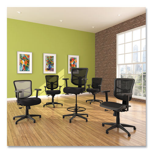 Image of Alera® Alera Elusion Series Mesh Stool, Supports Up to 275 lb, 22.6" to 31.6" Seat Height, Black
